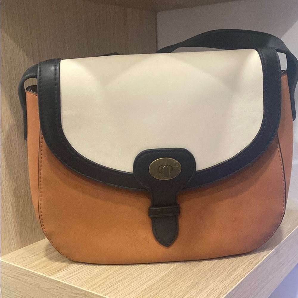 Two-Tone Shoulder Bag